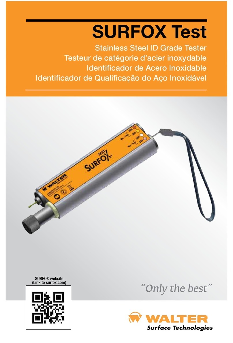 Walter SURFOX Test instruction manual