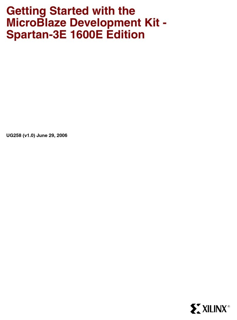 Xilinx MIcroBlaze Development Spartan-3E 1600E Kit User manual