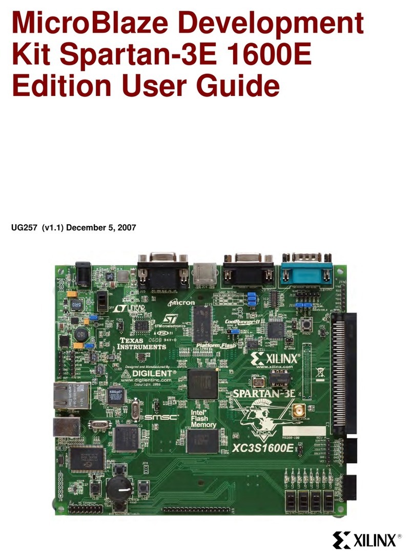 Xilinx MIcroBlaze Development Spartan-3E 1600E Kit User manual