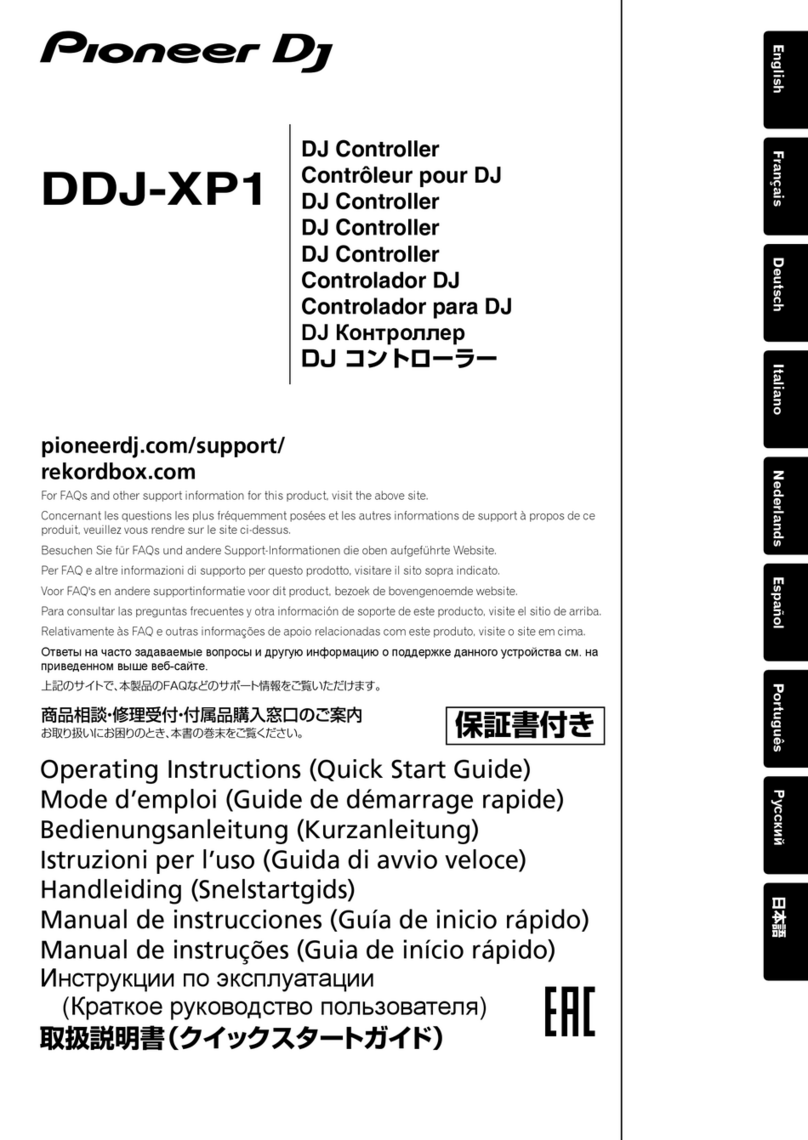 PIONEER DJ DDJ-XP1 operating instructions, quick start guide PIONEER DJ DDJ-XP1 operating instructions, quick start guide