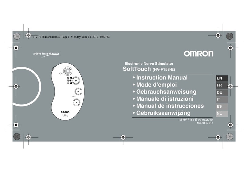 Omron SoftTouch HV-F158-E instruction manual