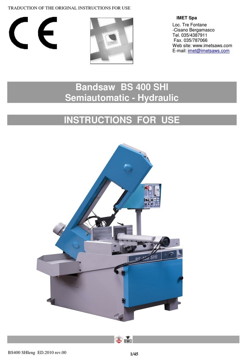 IMET BS 400 SHI Original instructions IMET BS 400 SHI Original instructions