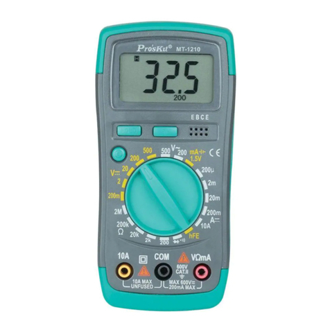 Pro's Kit MT-1210 user manual