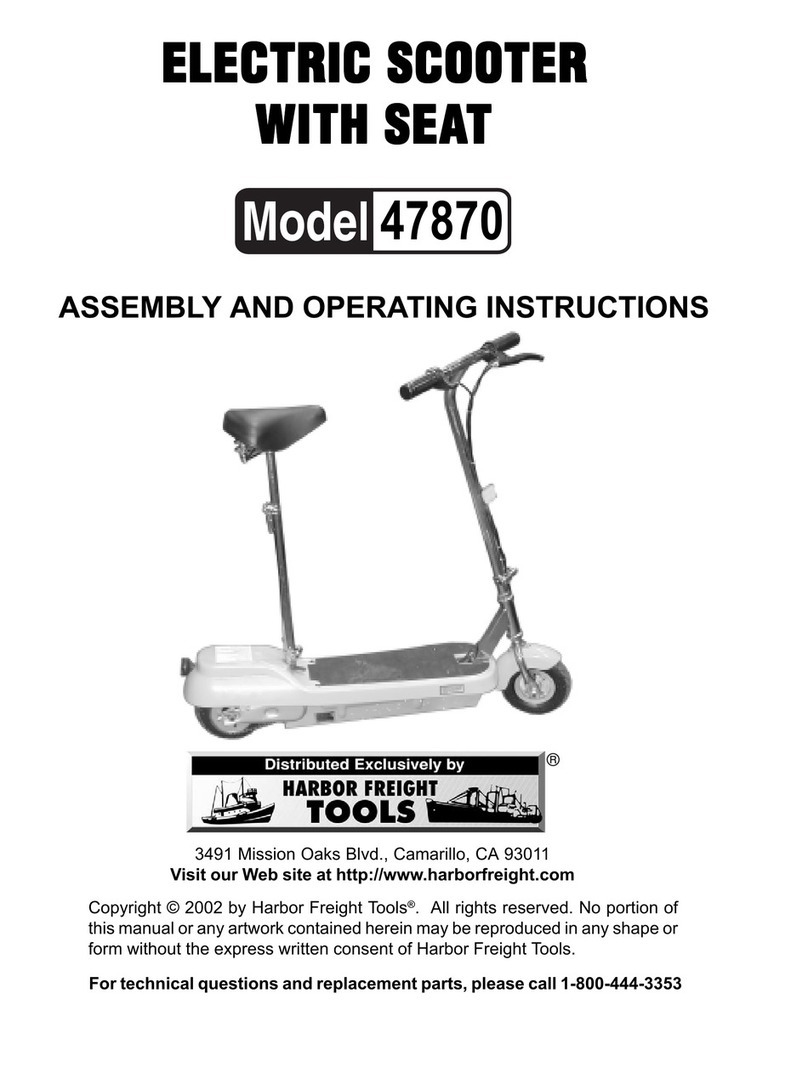 Harbor Freight Tools 47870 Assembly and operating instructions