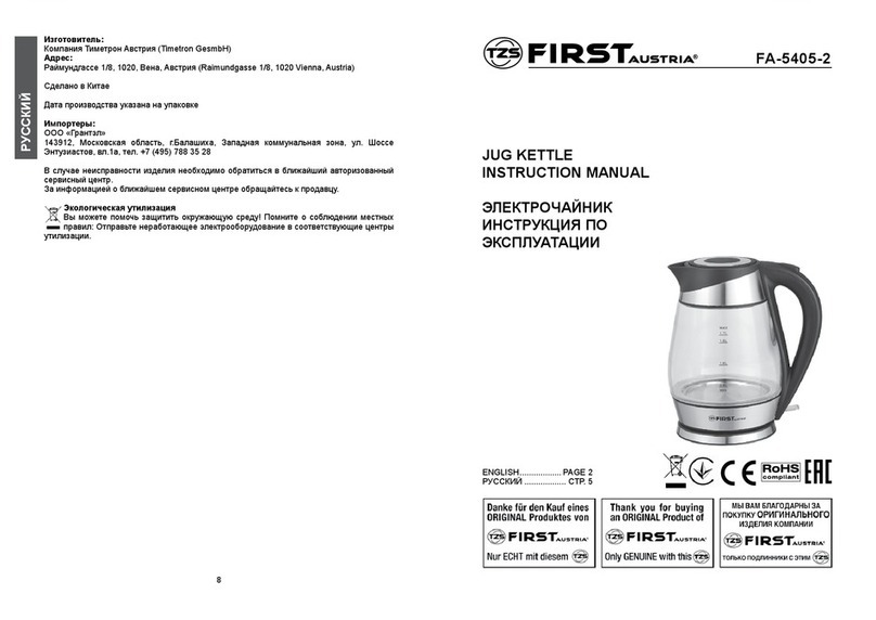FIRST AUSTRIA FA-5405-2 instruction manual