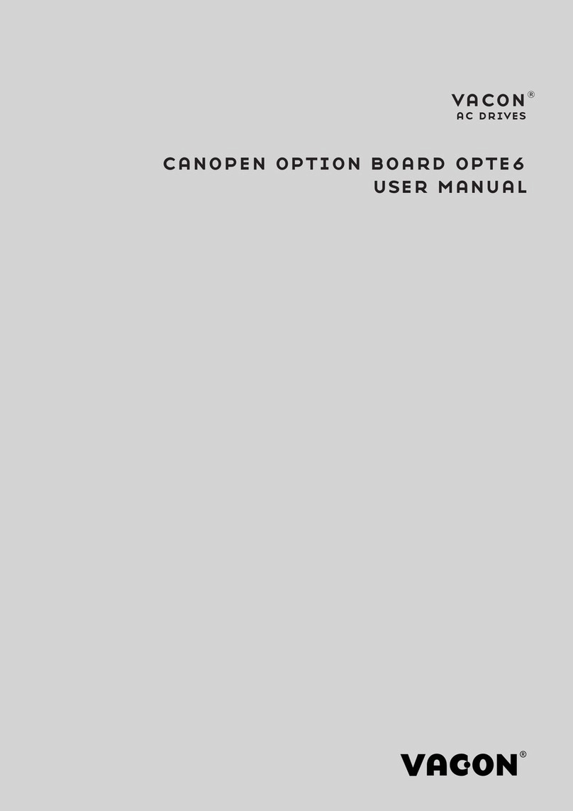 Vacon CANopen OPTE6 user manual