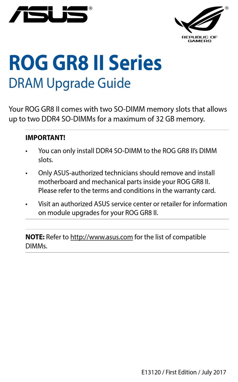 Asus ROG GR8 II Series Installation and operation manual