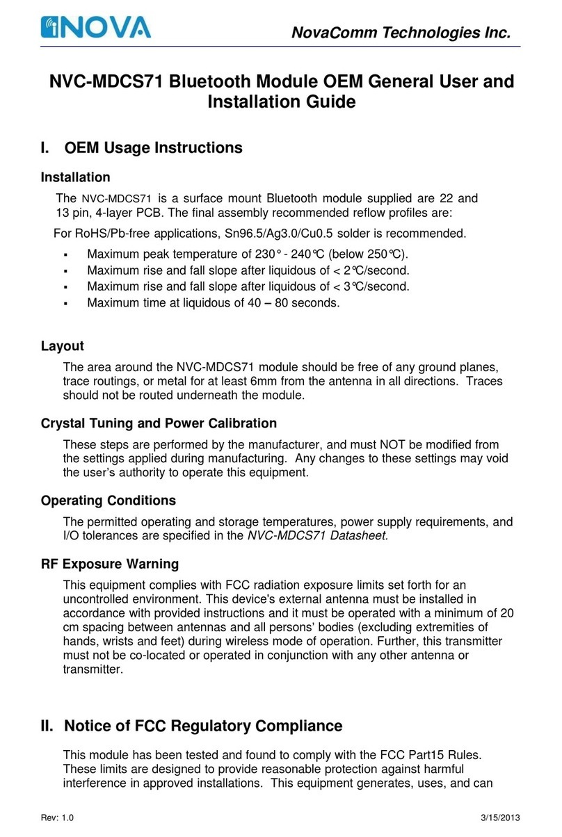 Nova NVC-MDCS71 User and installation guide