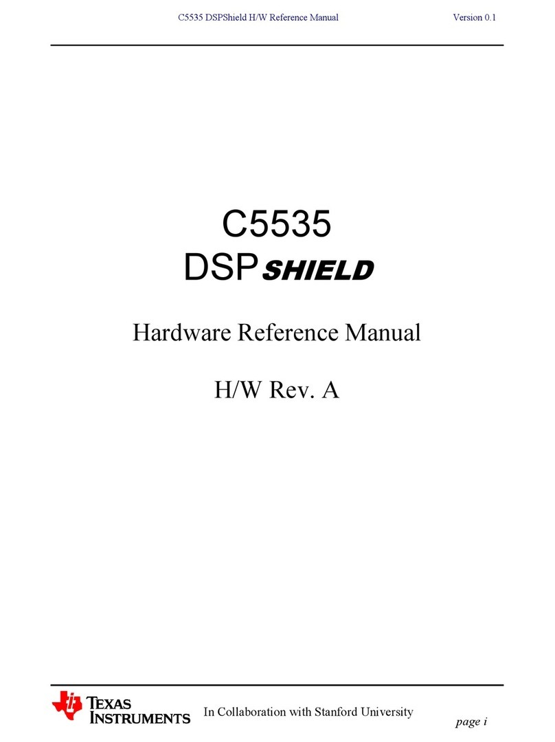 Texas Instruments C5535 DSPShield Quick user guide