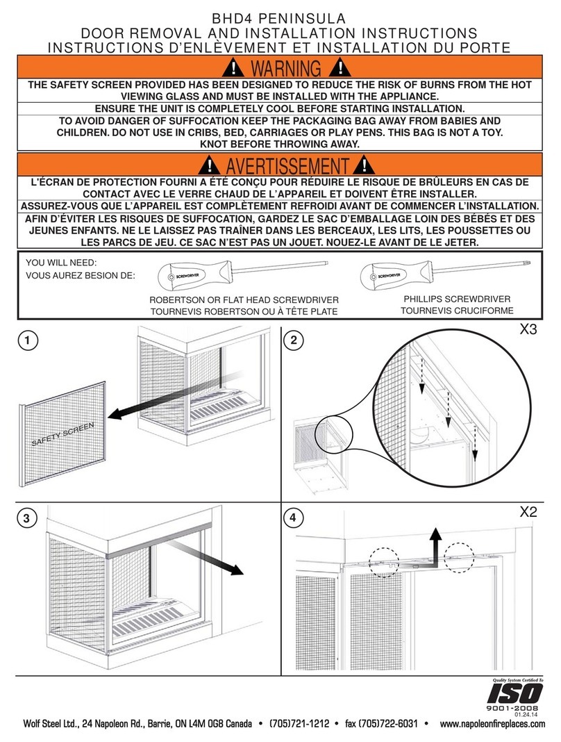 Napoleon BHD4 PENINSULA User manual