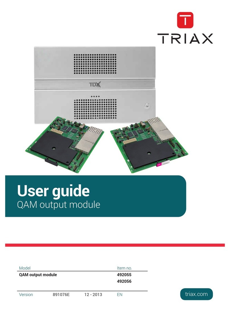 Triax 492055 User manual Triax 492055 User manual