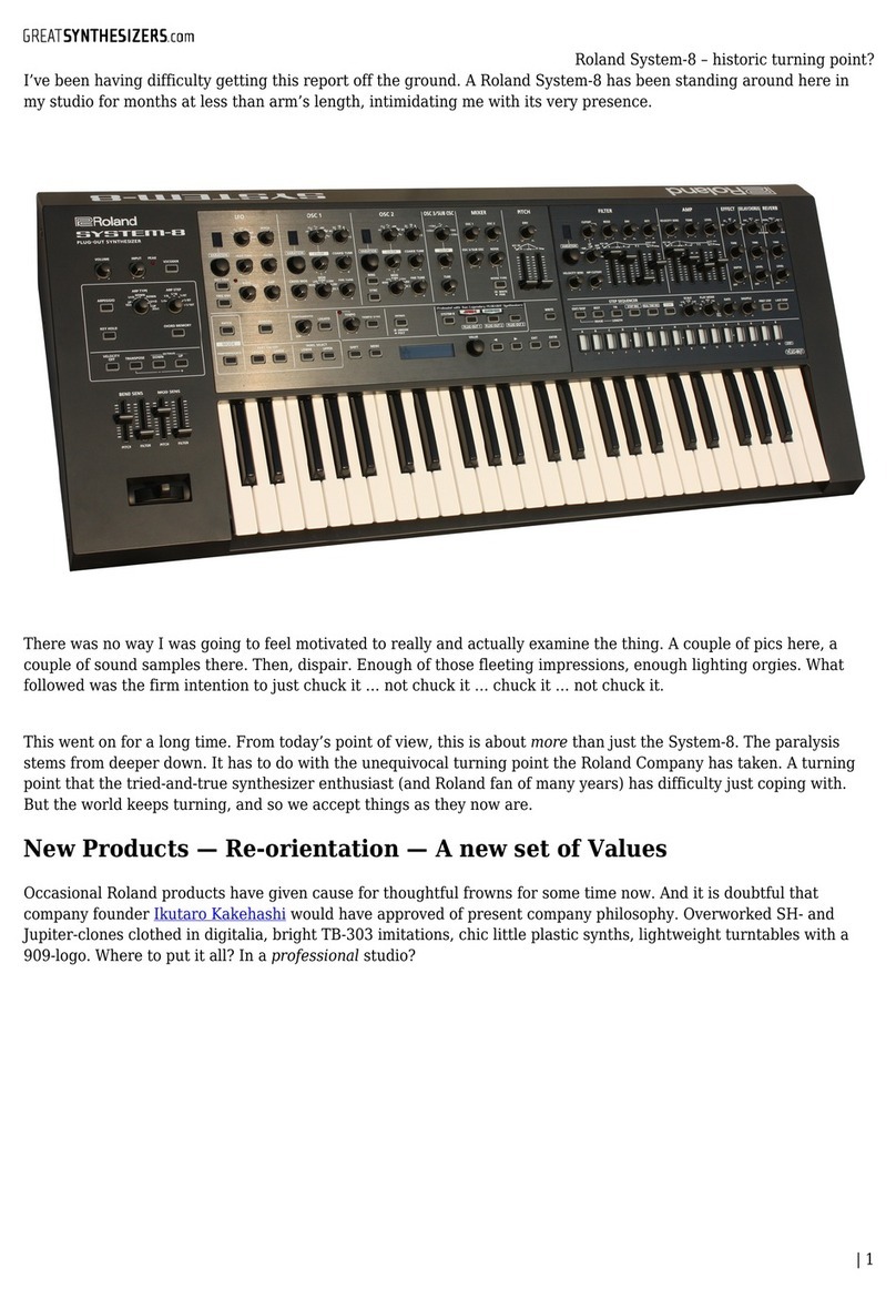 Roland System-8 User manual