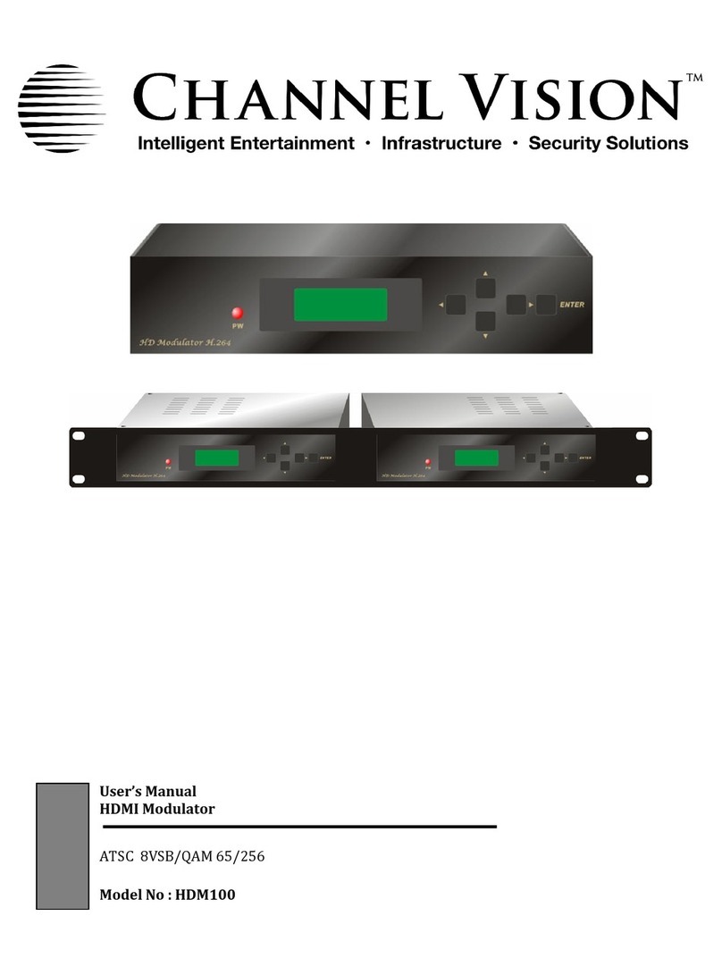 Channel Vision HDM100 user manual