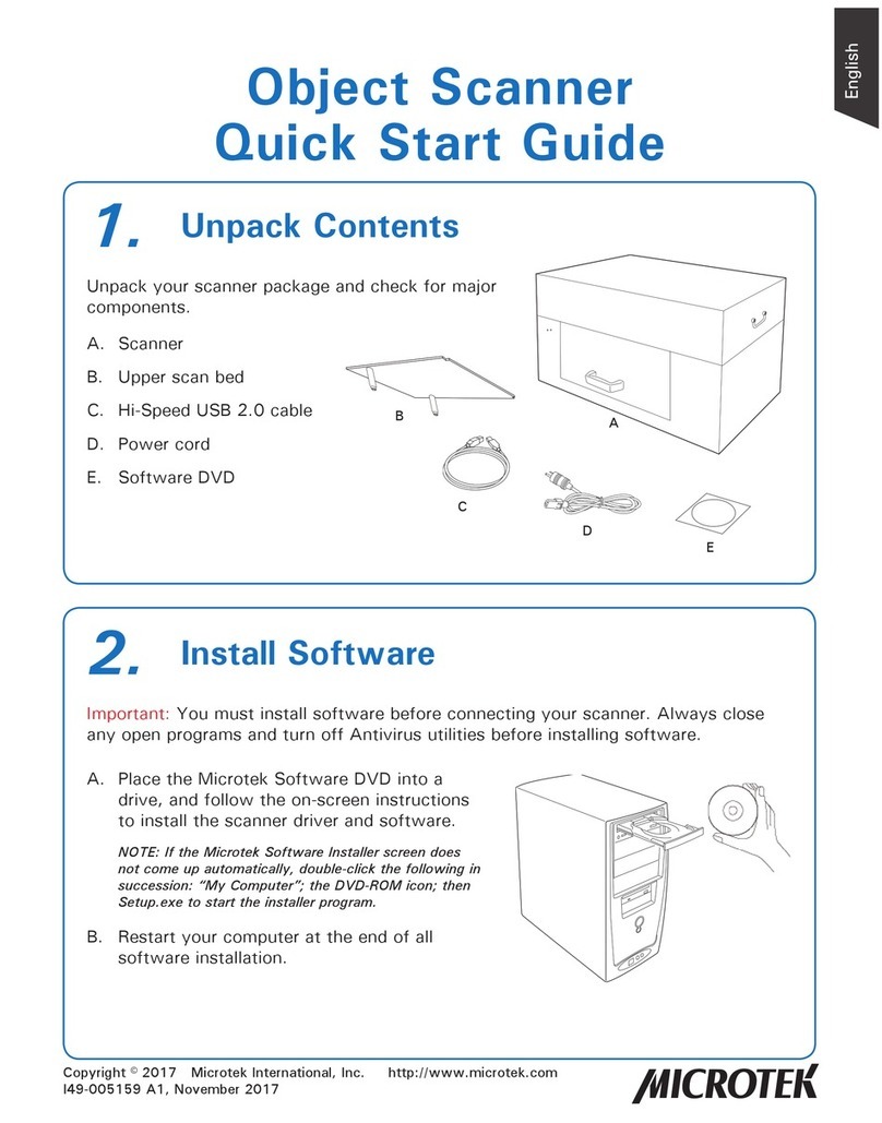 Microtek ObjectScan 1600 User manual