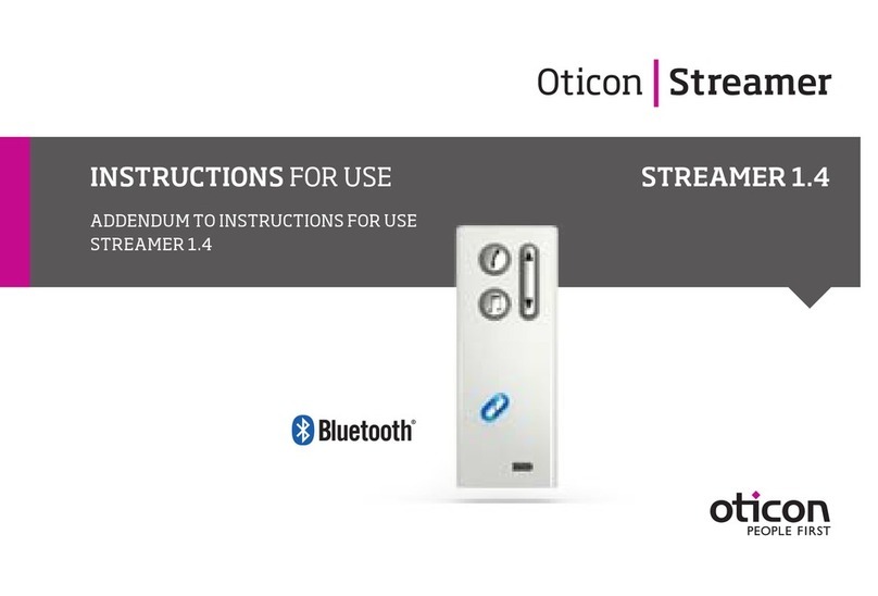 oticon Streamer 1.4 Instructions for use
