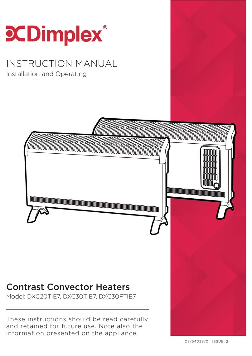 Dimplex DXC20TIE7 User manual