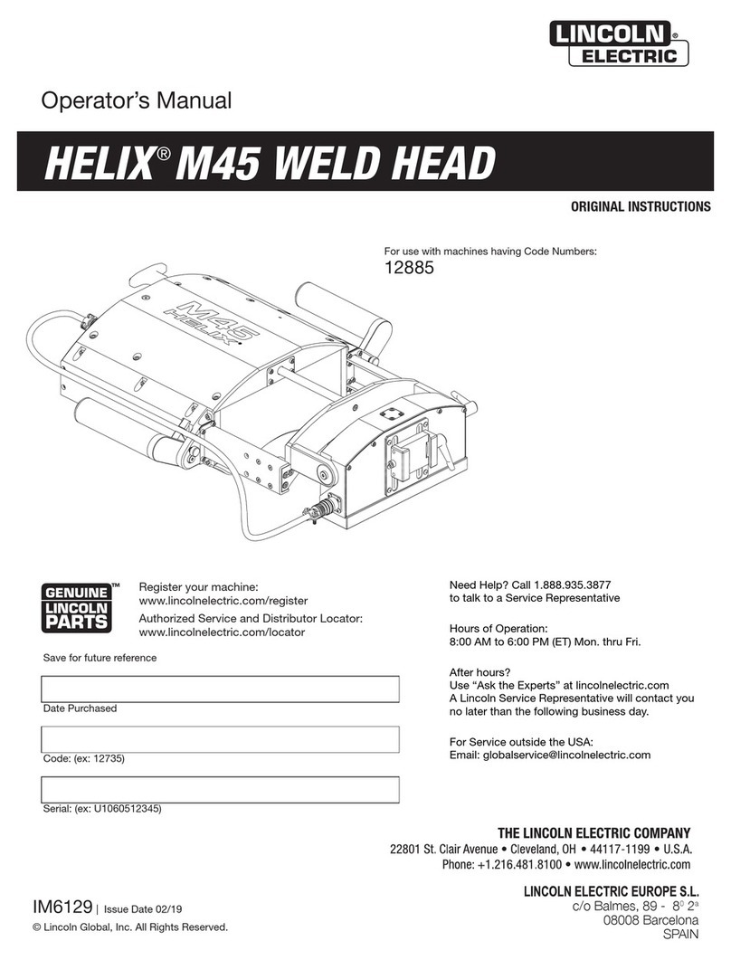 Lincoln Electric HELIX M45 Operator's manual