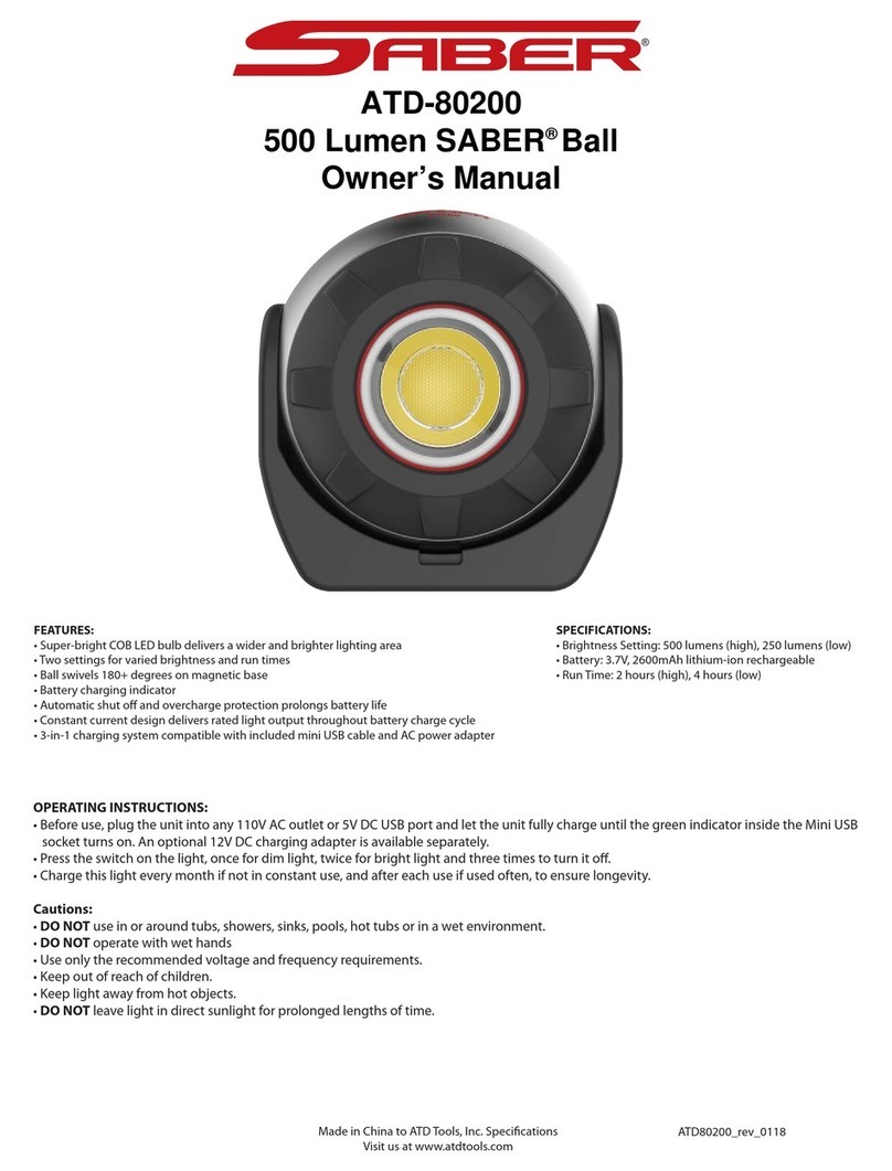 Saber Compact ATD-80200 owner's manual