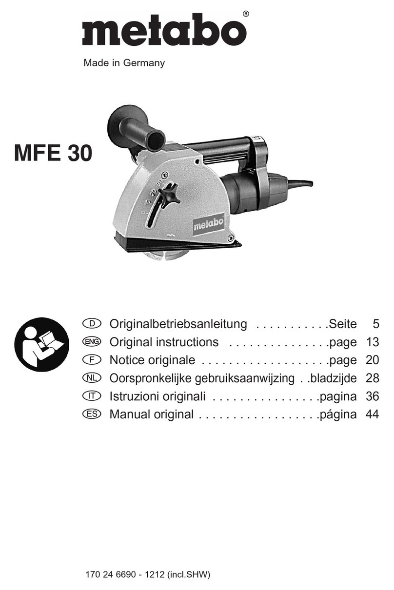 Metabo MFE 30 Original instructions