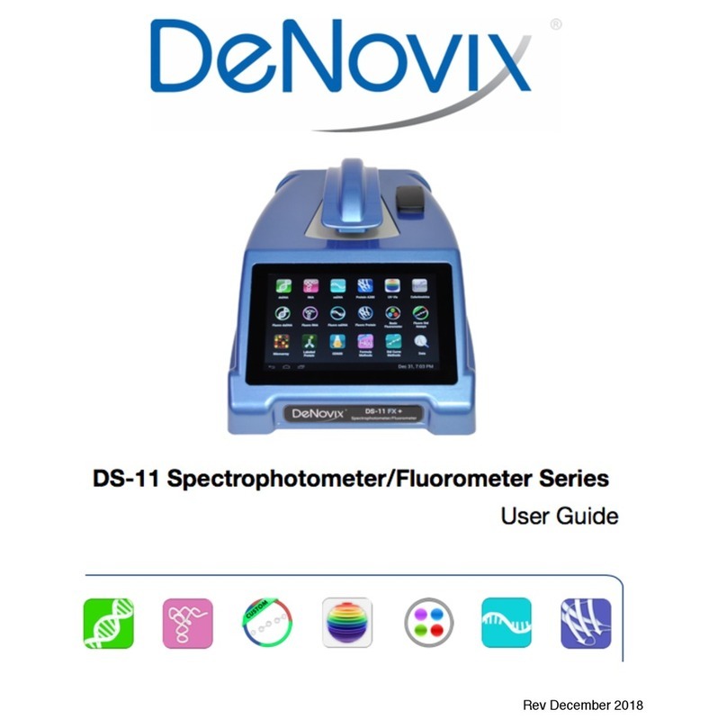 DeNovix DS-11 Series user guide DeNovix DS-11 Series user guide