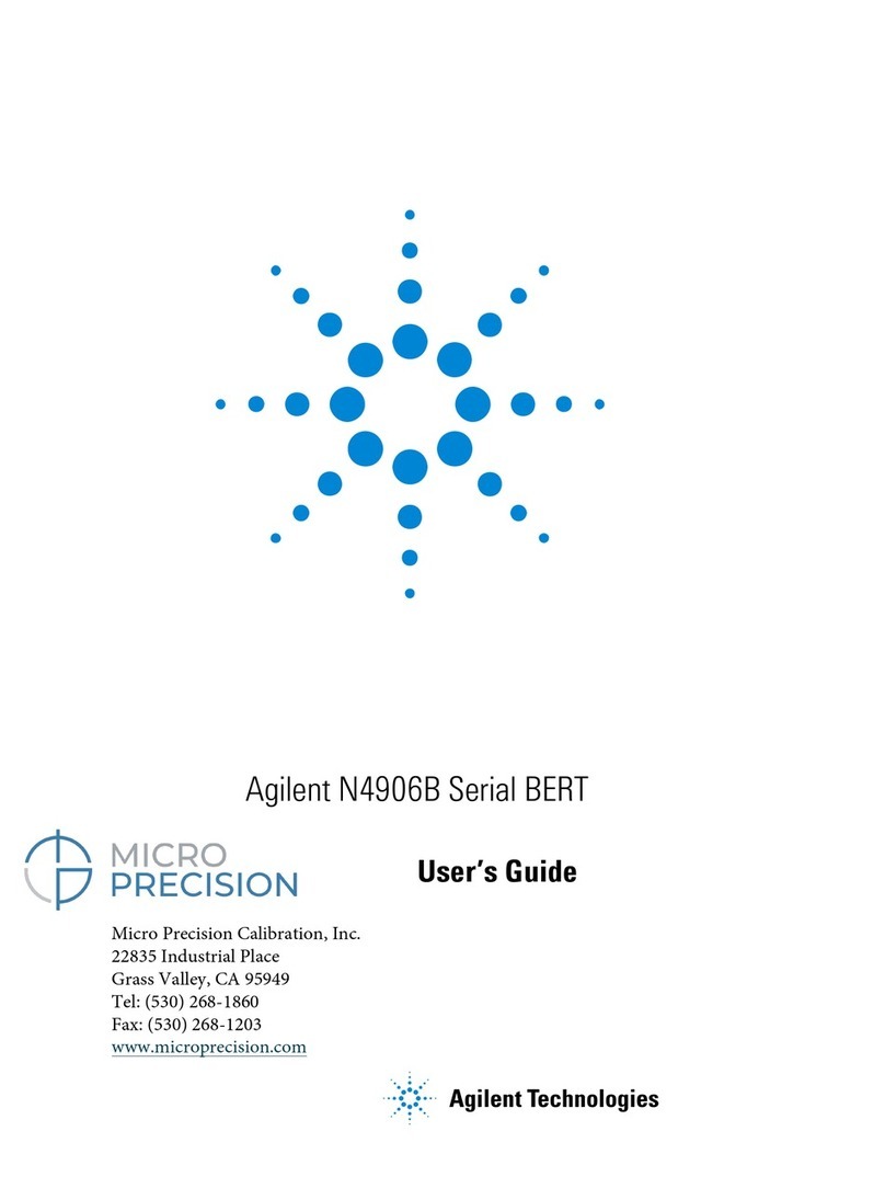 Agilent Technologies N4906B Serial BERT User manual