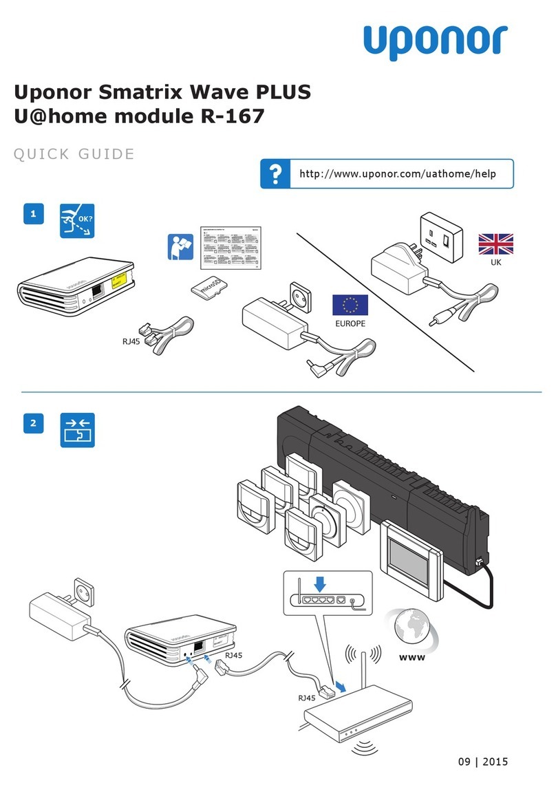 Uponor Smatrix Wave PLUS quick guide