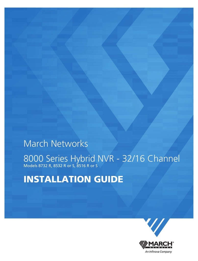 March Networks 8732 R, 8532 R User manual March Networks 8732 R, 8532 R User manual