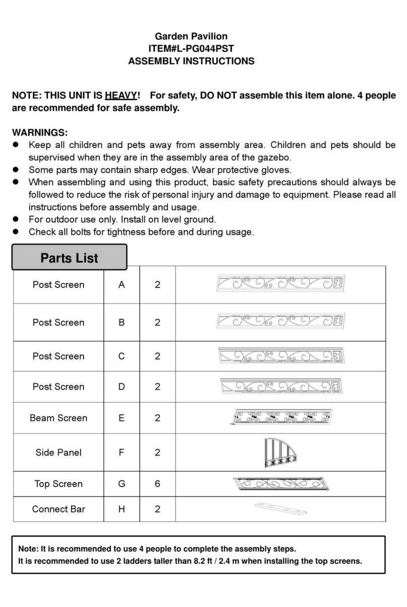 Sunjoy L-PG044PST User manual Sunjoy L-PG044PST User manual