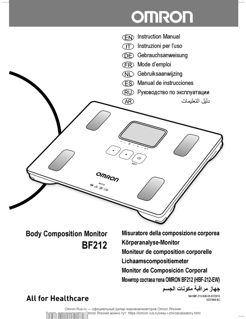 Omron BF212 User manual Omron BF212 User manual