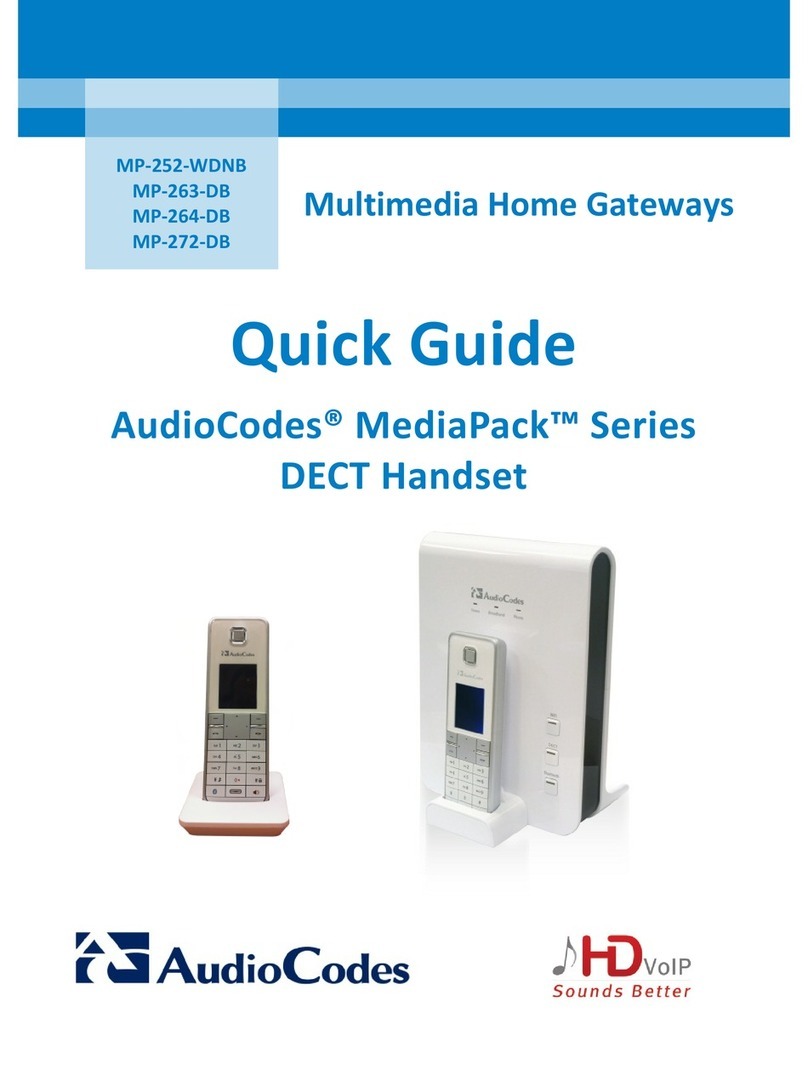 AudioCodes MediaPack Series quick guide