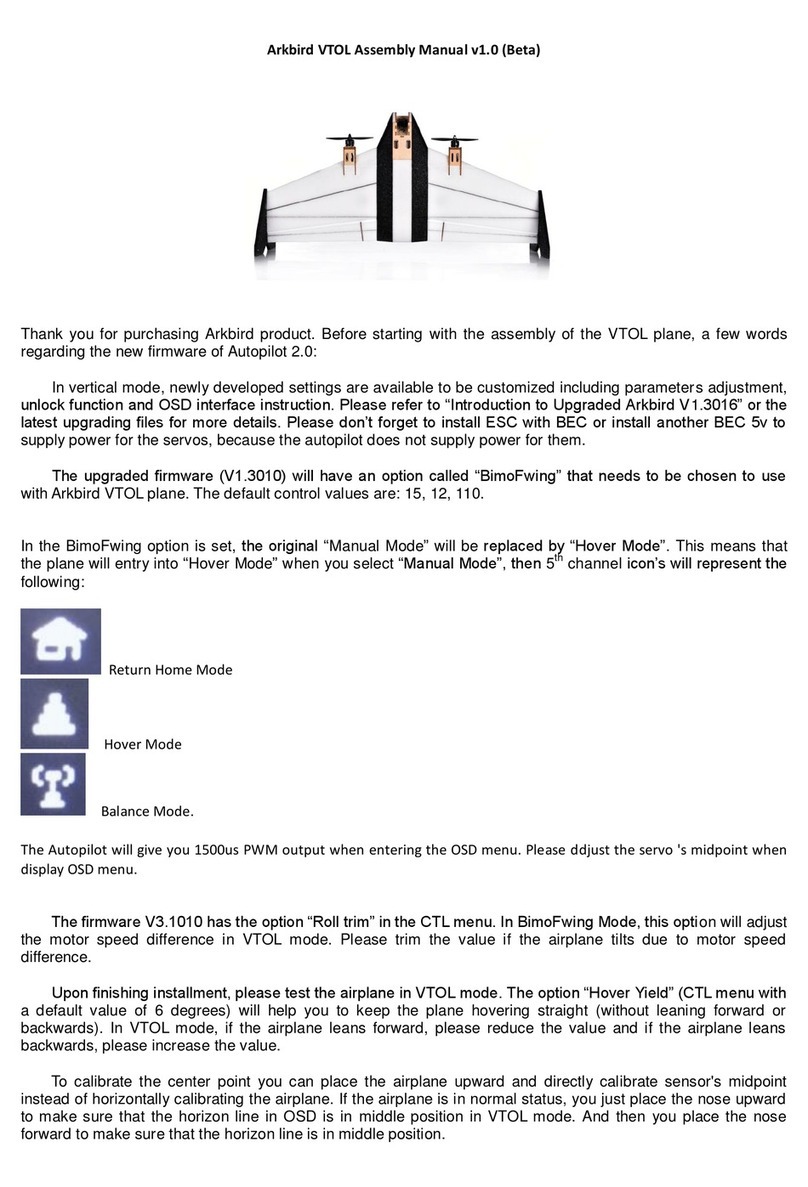 Arkbird VTOL User manual