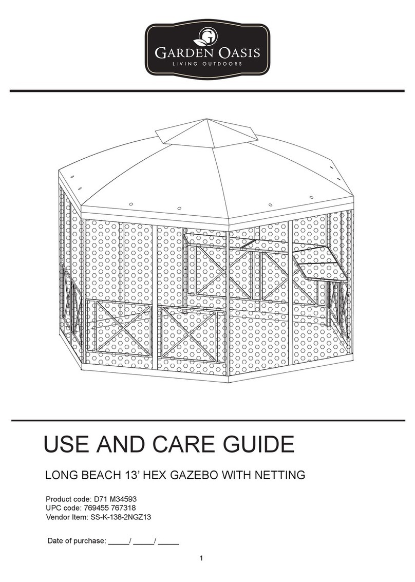Garden Oasis SS-K-138-2NGZ13 Use and care guide Garden Oasis SS-K-138-2NGZ13 Use and care guide