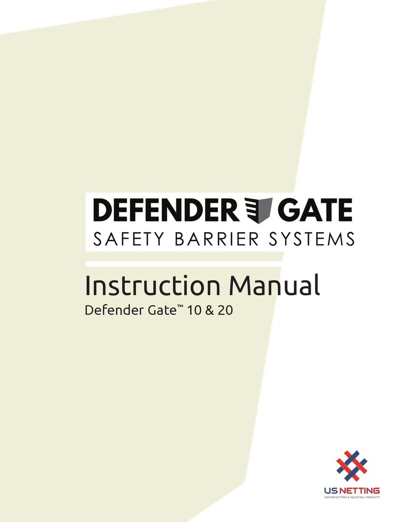 US Netting Defender Gate 20 instruction manual