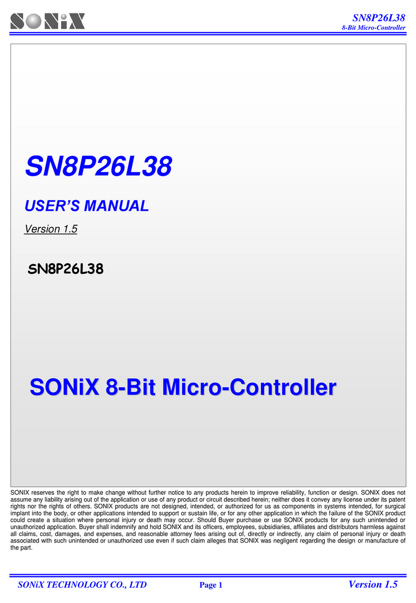 SONIX SN8P26L38 user manual