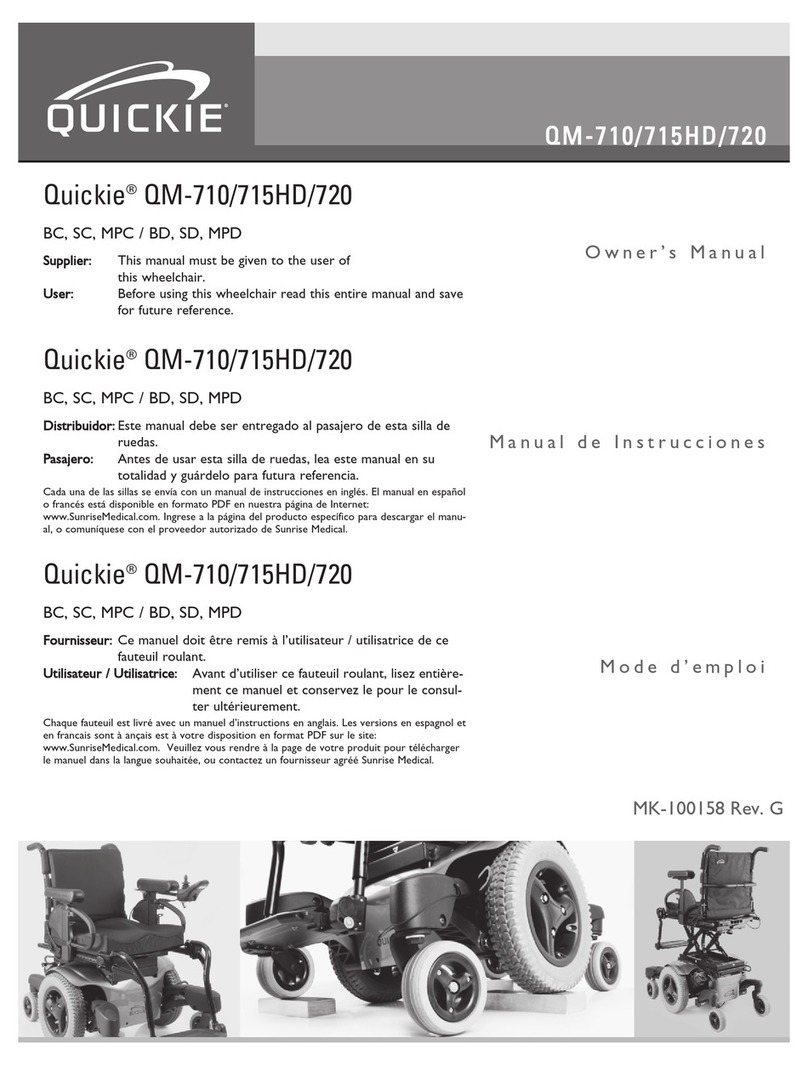 Quickie QM-710 BD User manual