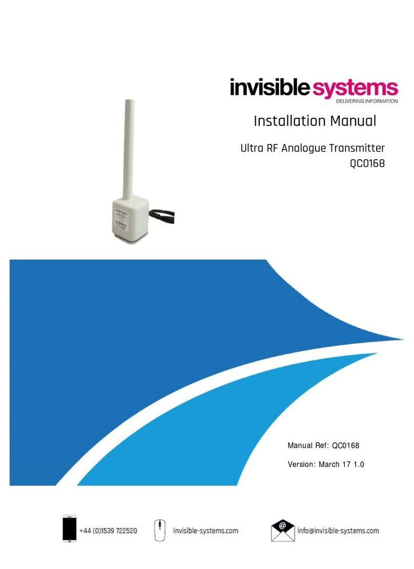 Invisible systems QCO168 installation manual