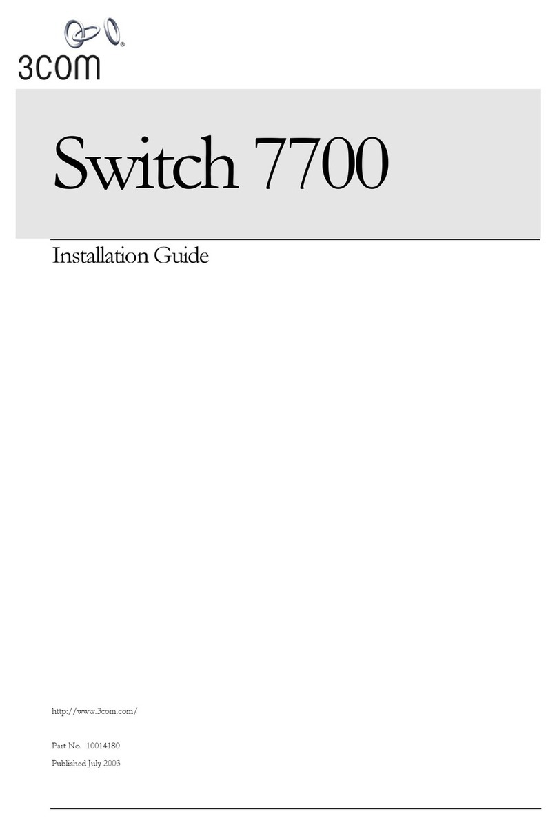 3Com Switch 7700 User manual
