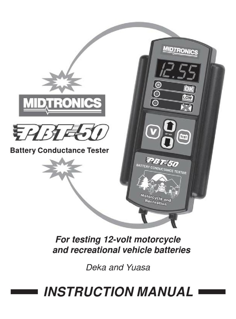 Midtronics PBT-50 User manual Midtronics PBT-50 User manual