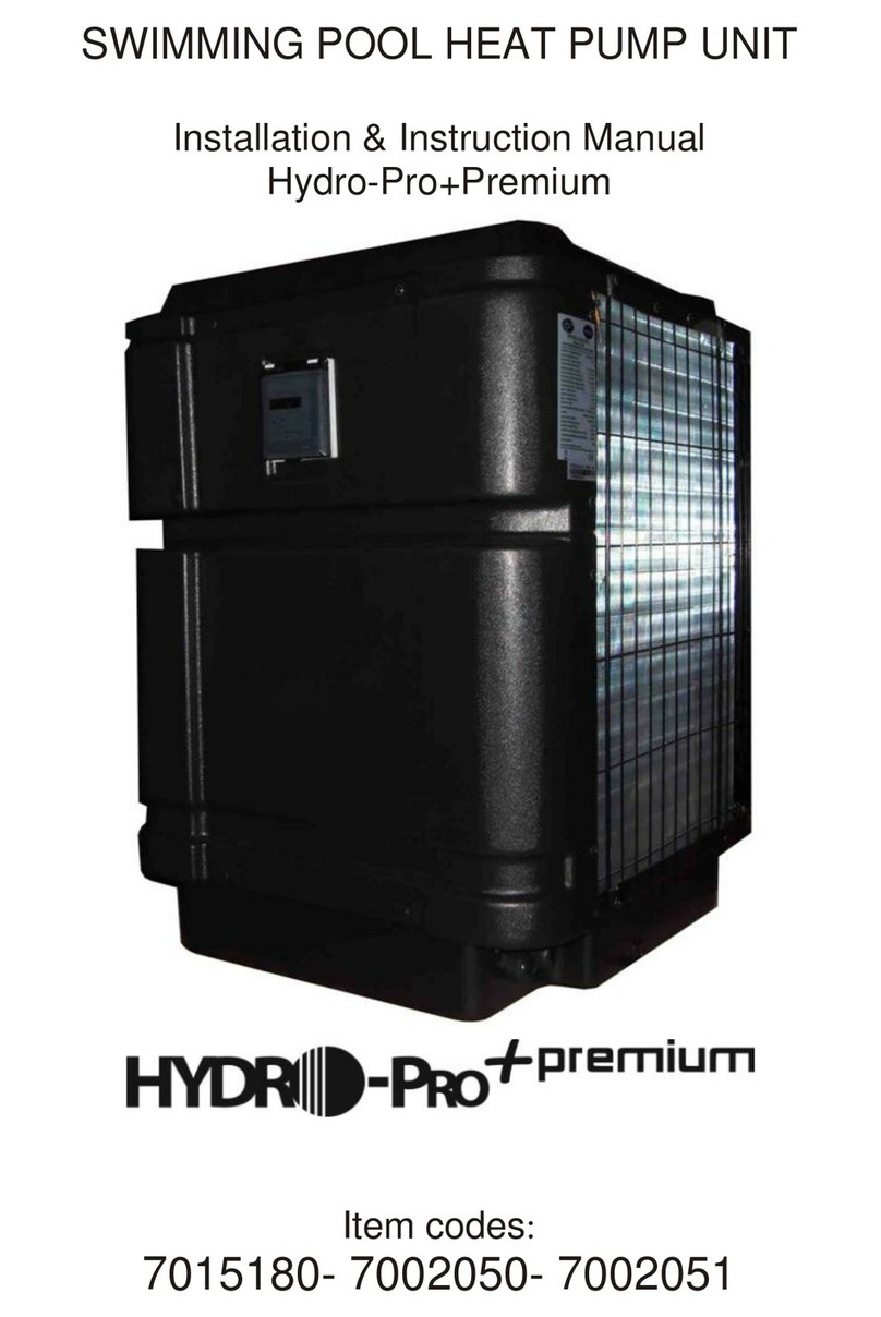 HydroPro Hydro-Pro+ Premium 22M Installation instructions manual HydroPro Hydro-Pro+ Premium 22M Installation instructions manual