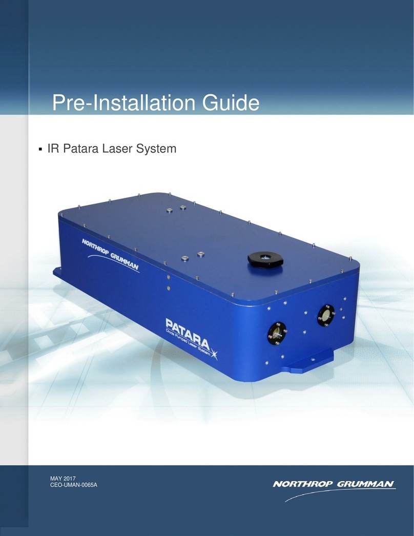NORTHROP GRUMMAN IR Patara Laser System Pre-installation guide