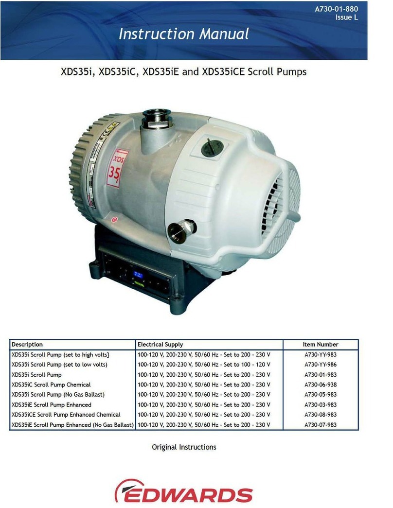 Edwards XDS35iCE User manual