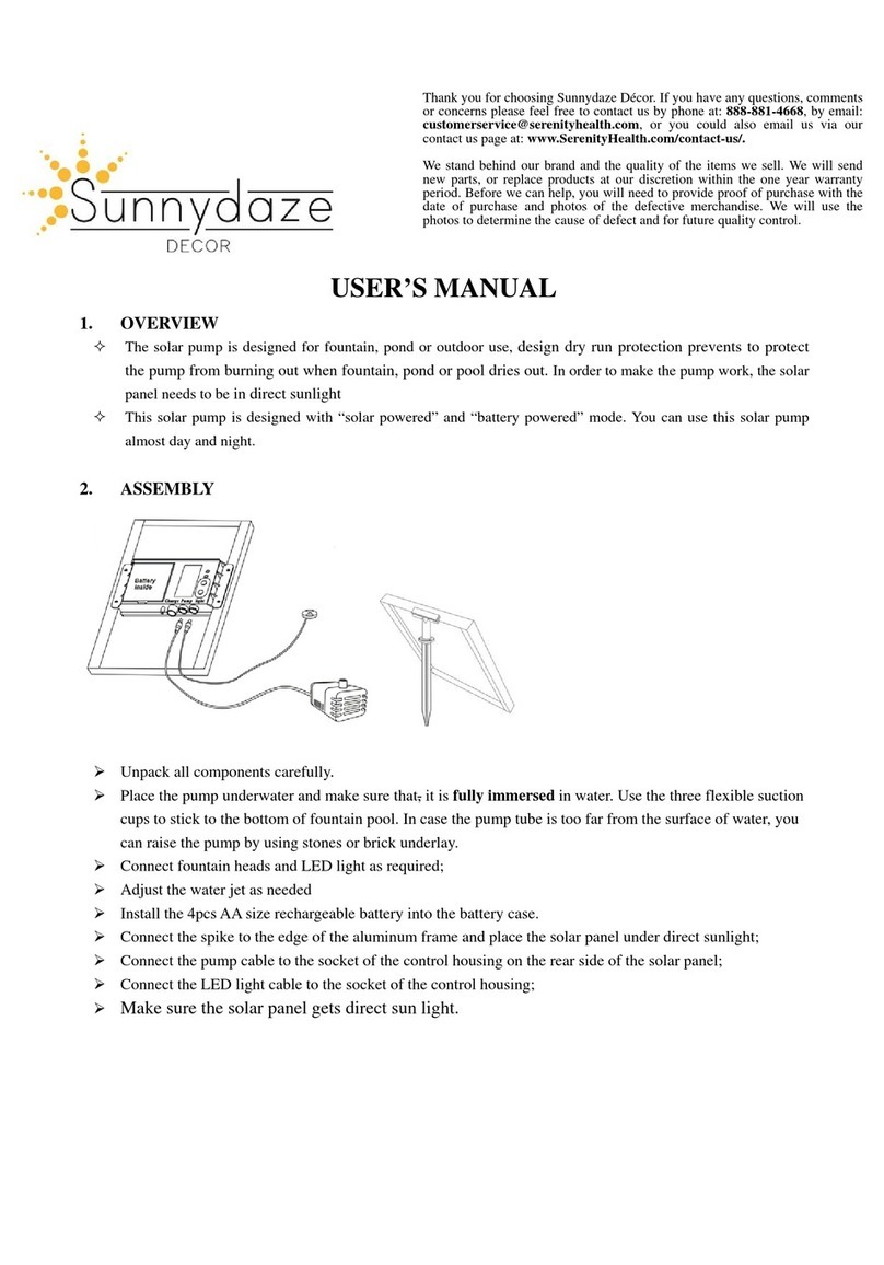Sunnydaze Decor AMP-F815 user manual