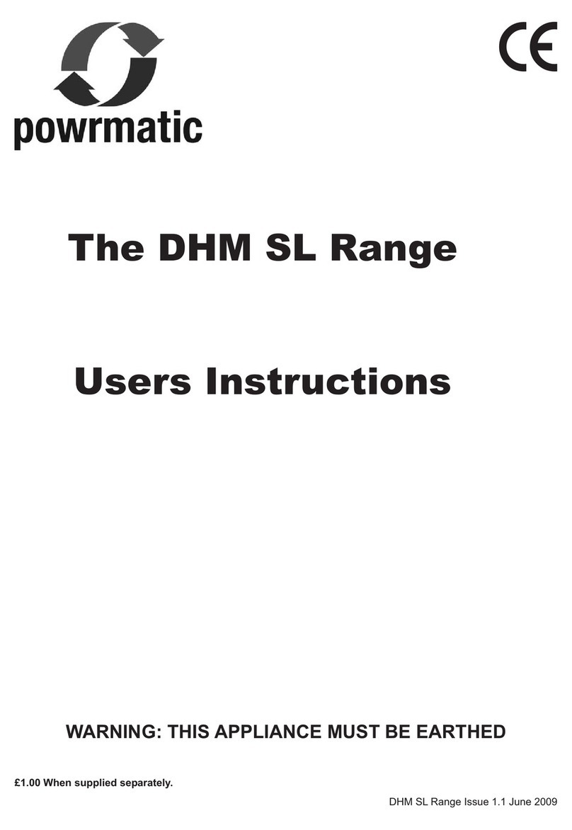 Powrmatic DHM SL User manual