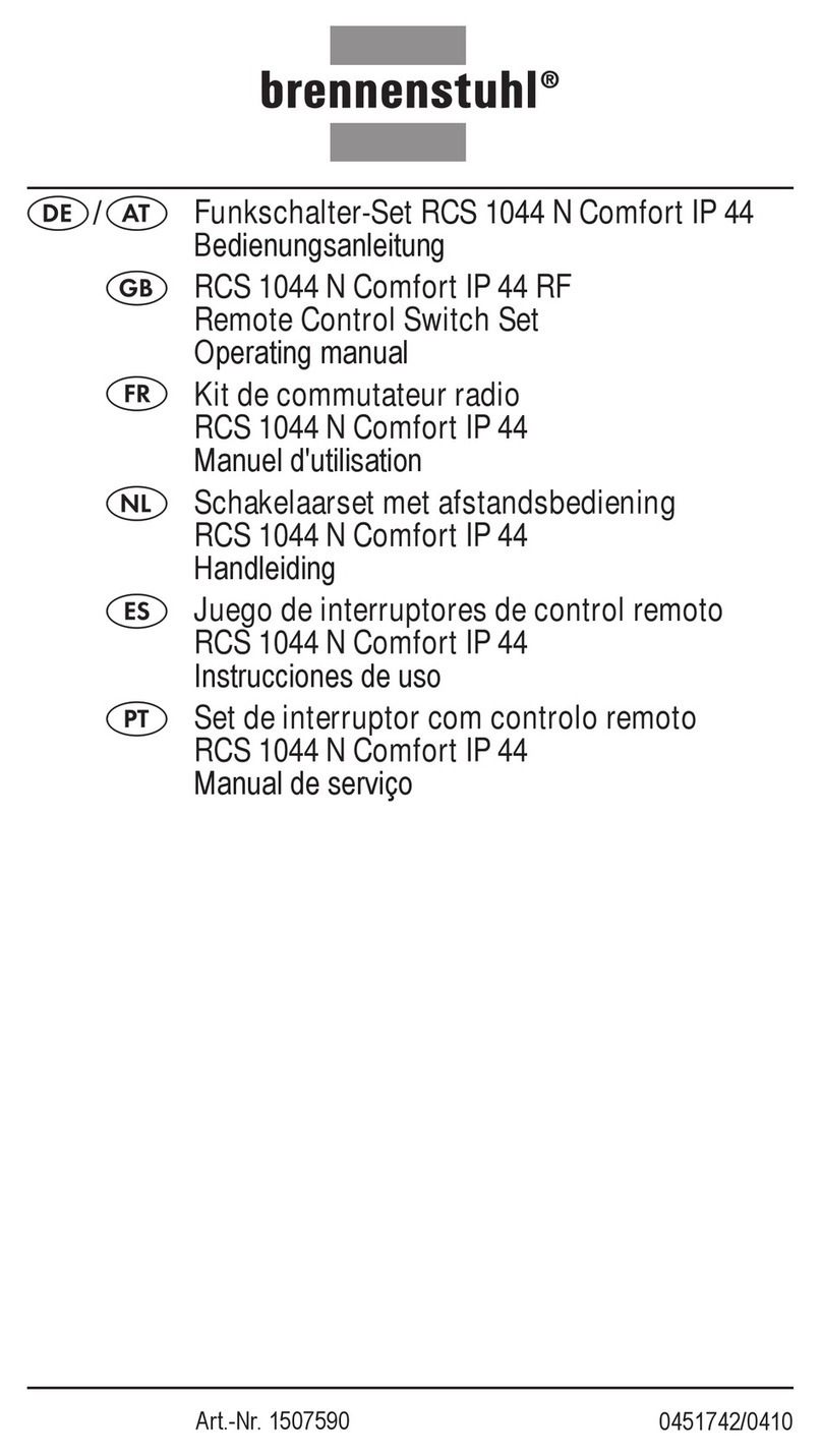 brennenstuhl RCS 1044 N Comfort operating manual brennenstuhl RCS 1044 N Comfort operating manual