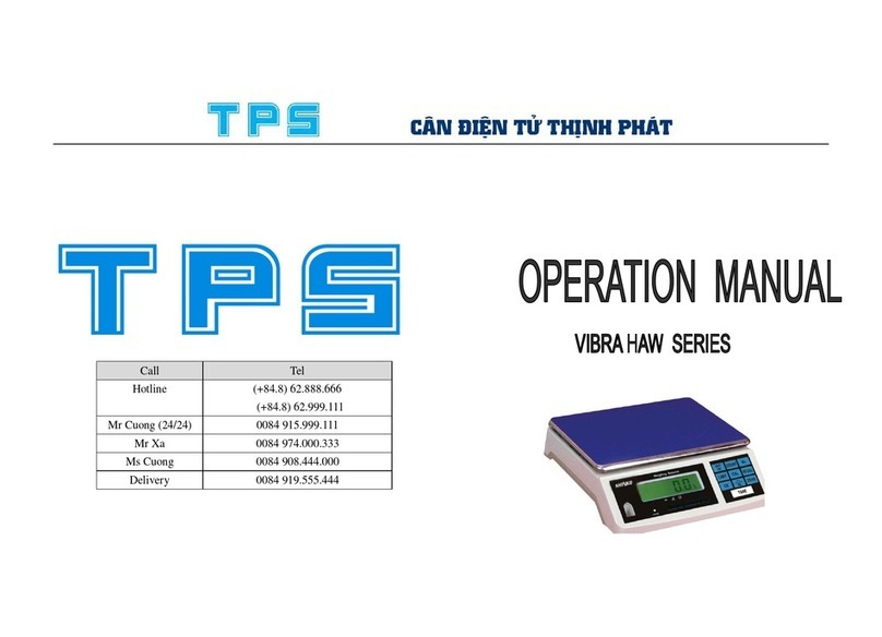 TPS VIBRA HAW SERIES User manual