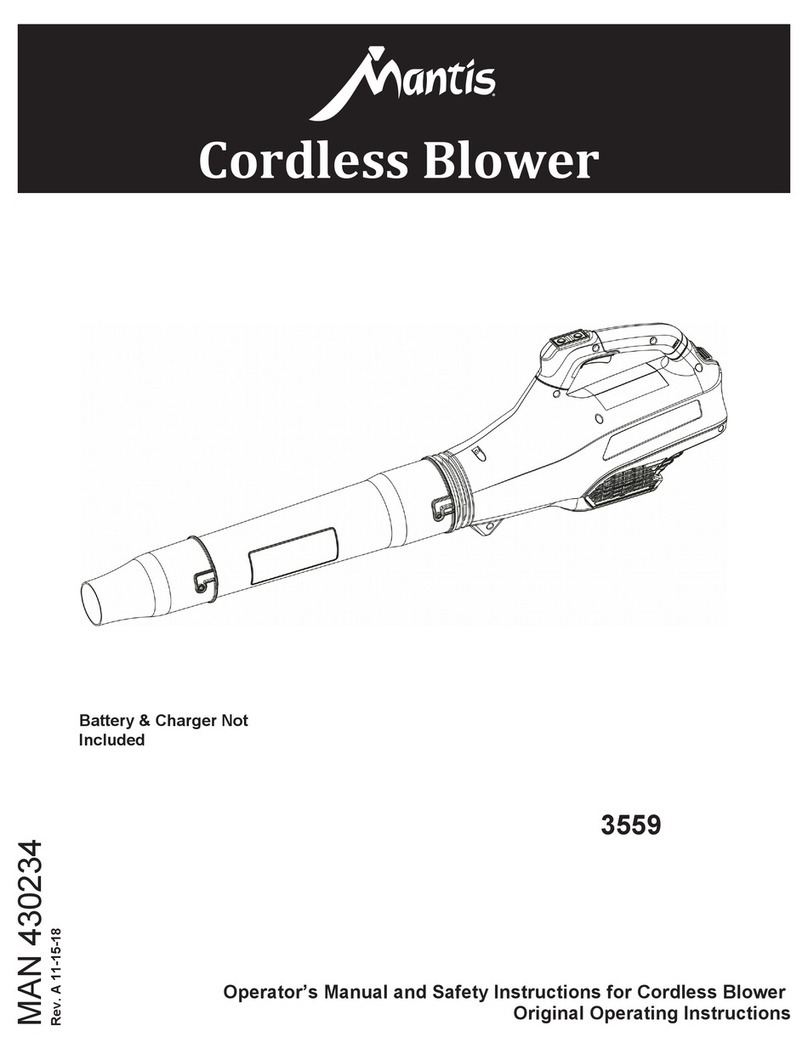 Mantis 3559 Operator's manual