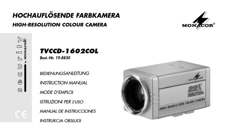 Monacor TVCCD-1602COL instruction manual