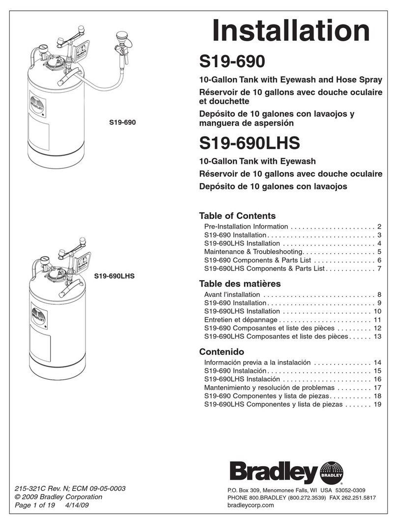 Bradley S19-690 User manual