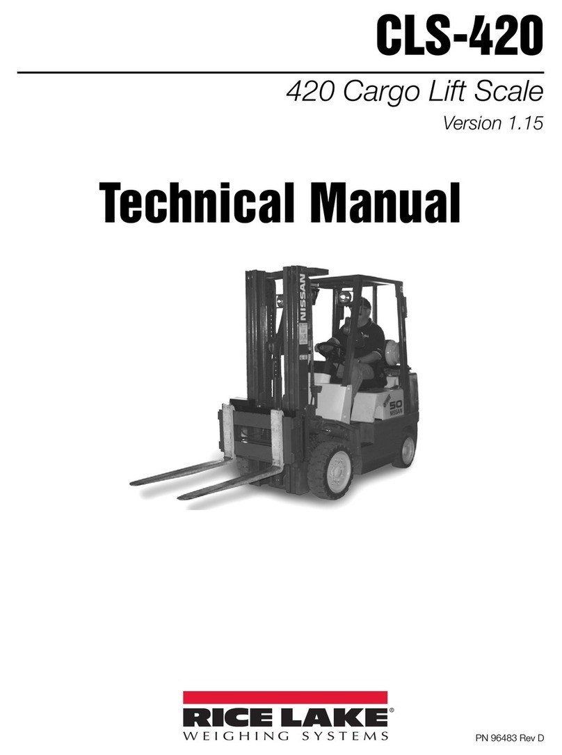 Rice Lake CLS420 Technical manual