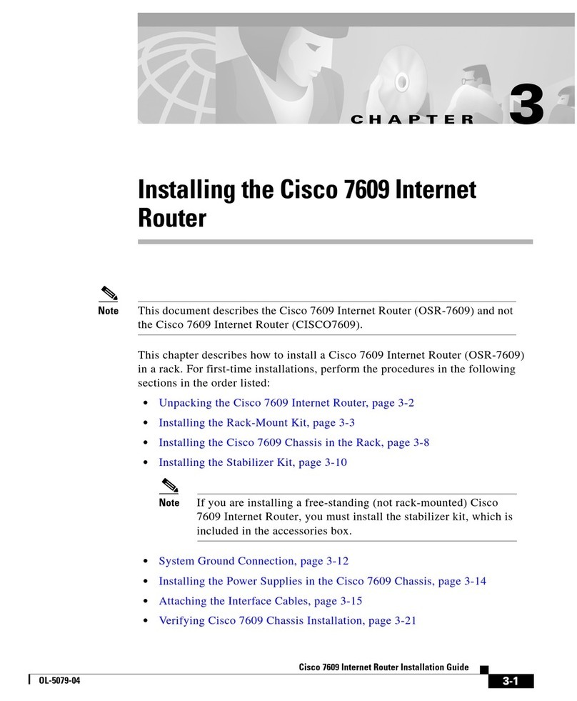 Cisco 7609 Instruction Manual Cisco 7609 Instruction Manual